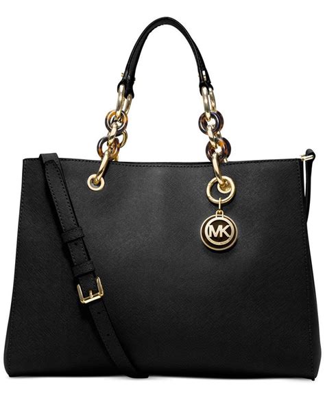 michael kors saffiani leather cynthia|Michael Kors saffiano bag black.